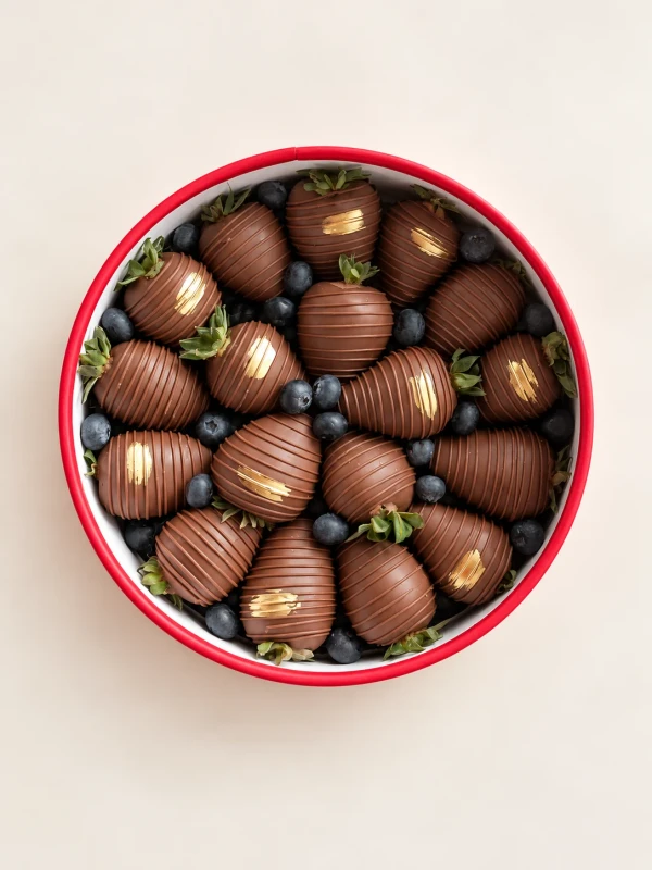 Клубничный бокс «Dolce Sweets» — «Клубничный бокс Dolce Sweets» — клубничная композиция в коробке Dolce Sweets из 18 ягод клубники в молочном…